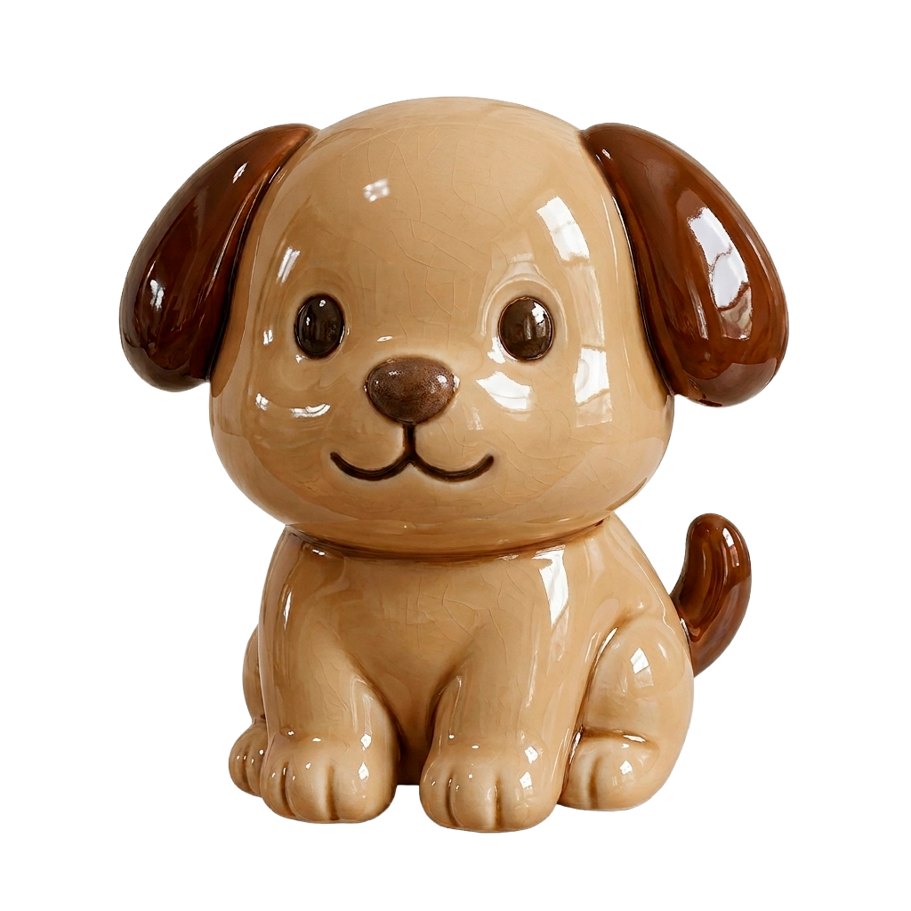 Perrito de cerámica flotante